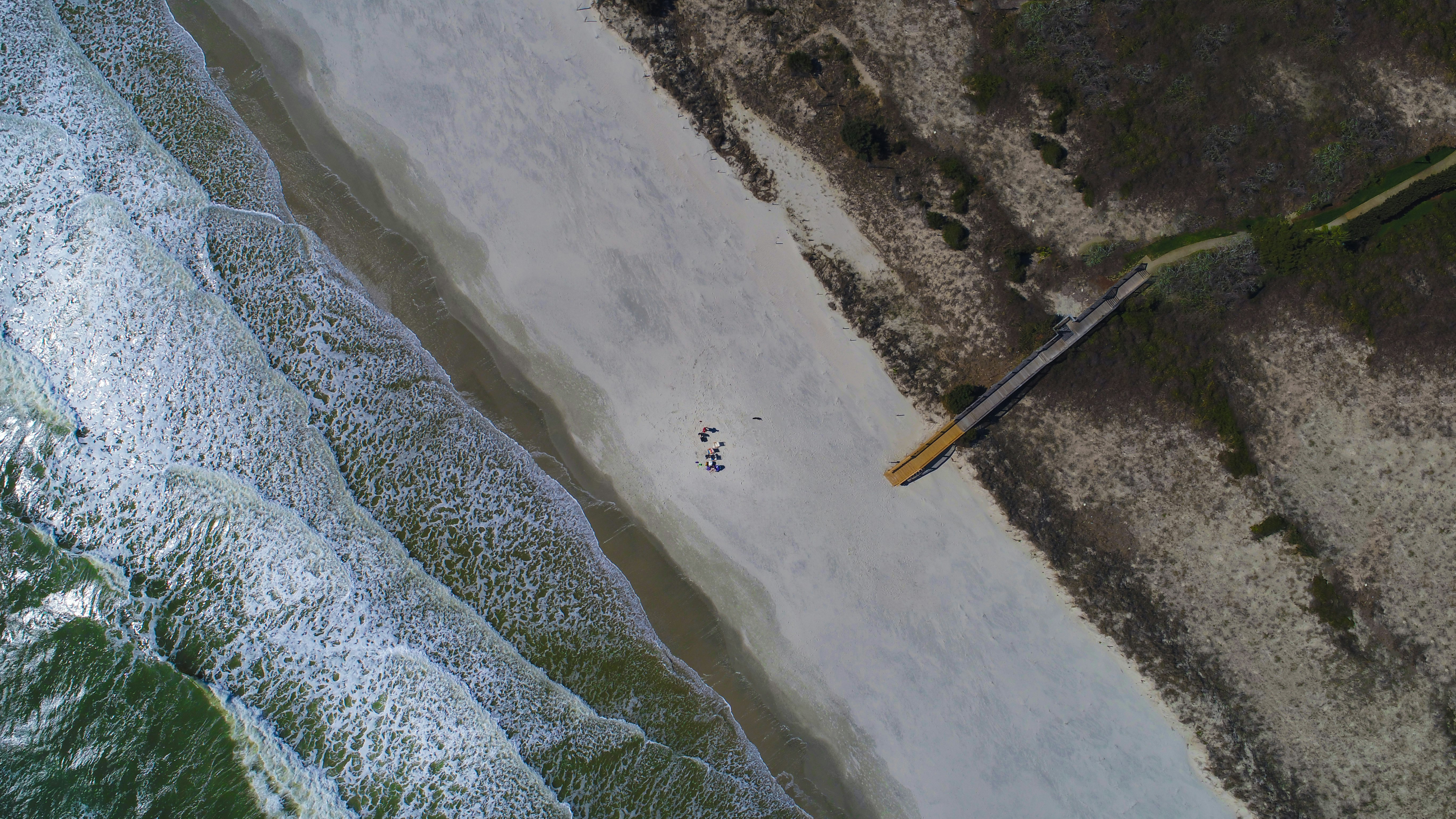 aerial view of body of water during daytime